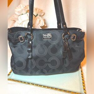 NEW Coach Signature Canvas and Leather Handbag